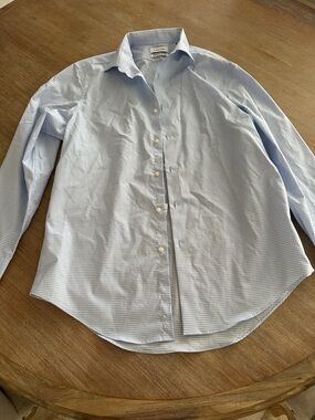 Calvin Klein Light Blue Micro-Check Dress Shirt